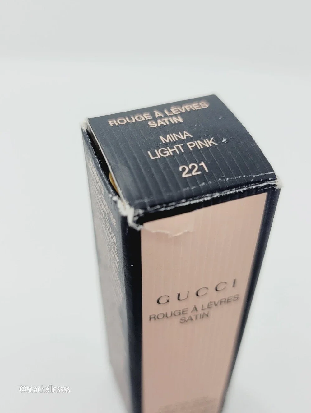Mina Light Pink Gucci Rouge à Lèvres Satin Lipstick Full Size Brand New In Box
